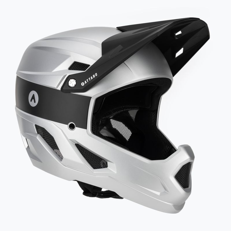 Cyklistická prilba ATTABO State 1.0 full face silver 9