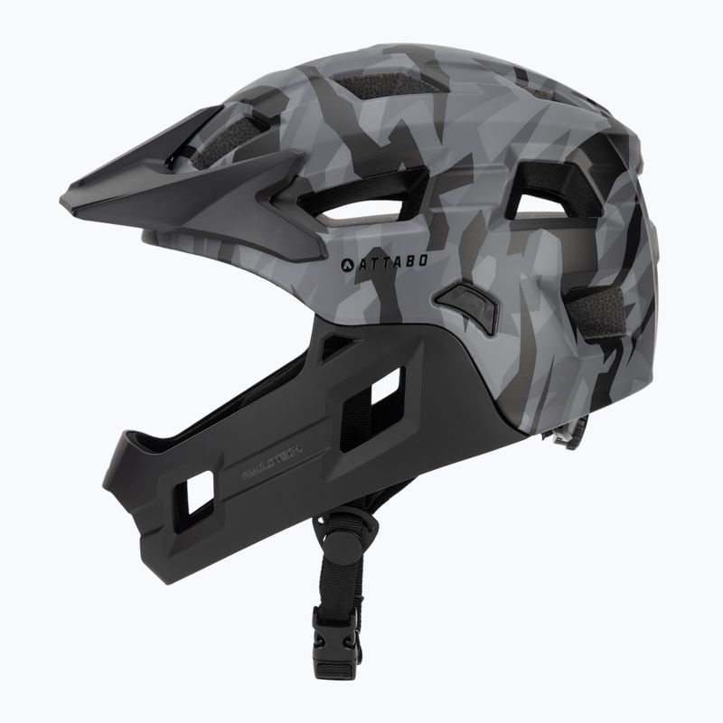 Detská cyklistická prilba ATTABO Predator full face gray 3