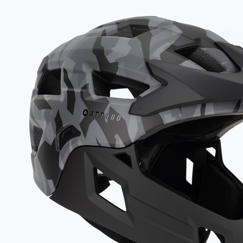 Detská cyklistická prilba ATTABO Predator full face gray 7