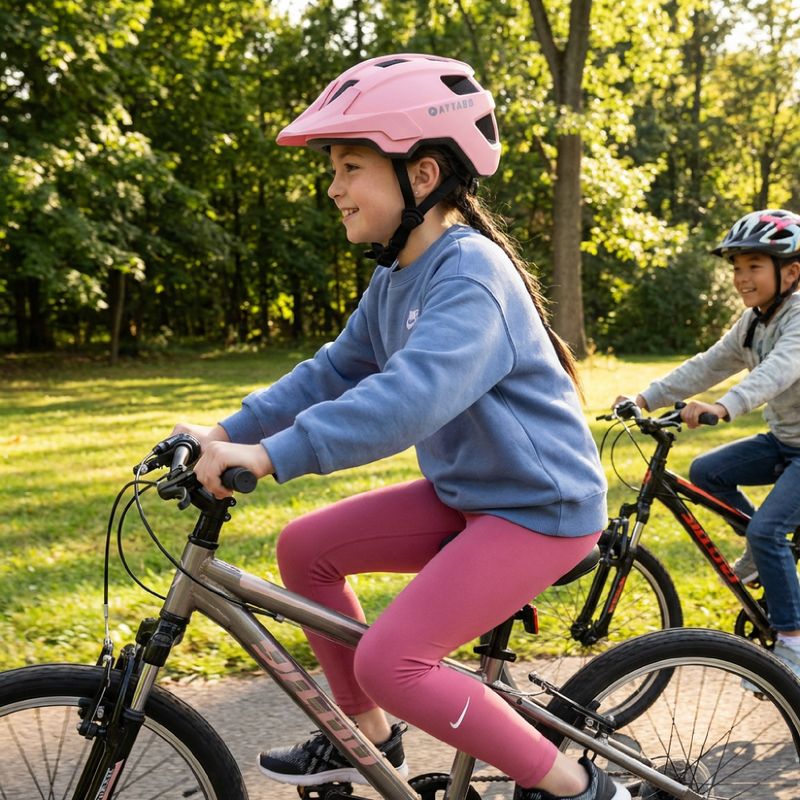 Detská cyklistická prilba ATTABO Khola pink 5