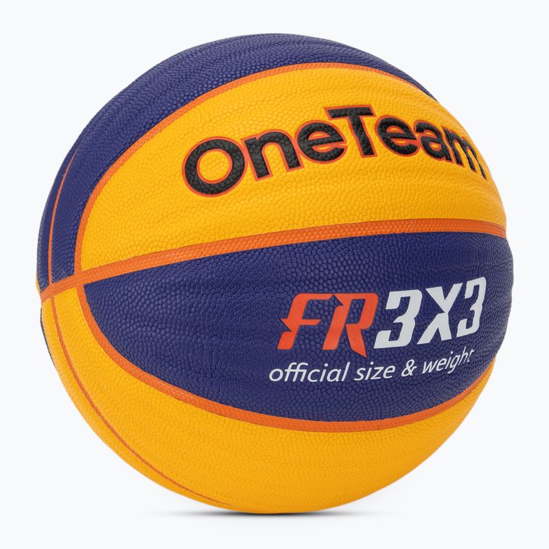 Basketbalová lopta OneTeam Rim Rush Fiba 3x3 blue 2