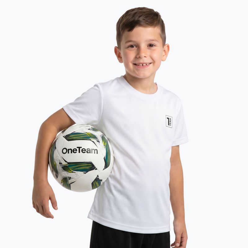 Detská futbalová súprava OneTeam Precision Set tričko a šortky biela 5