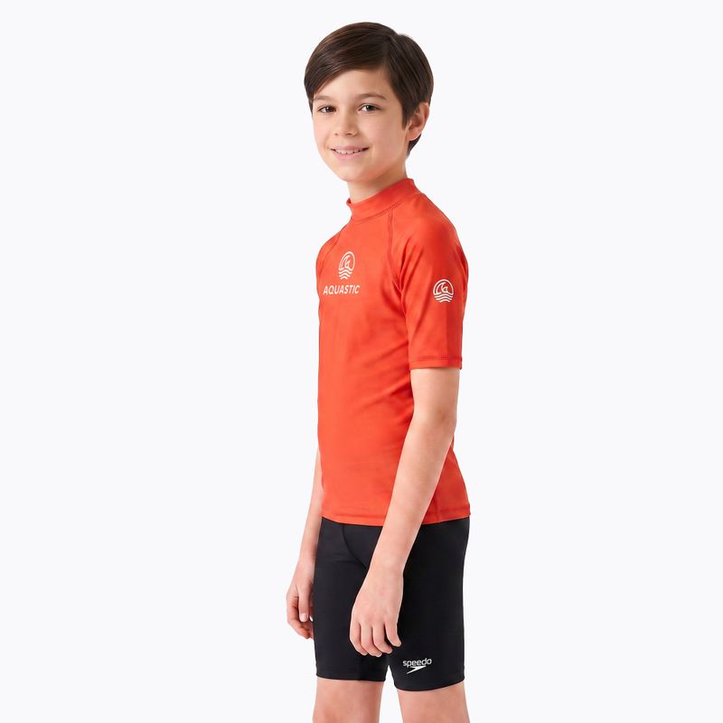 Detské tričko AQUASTIC Rimos UV 50+ UPF orange 3