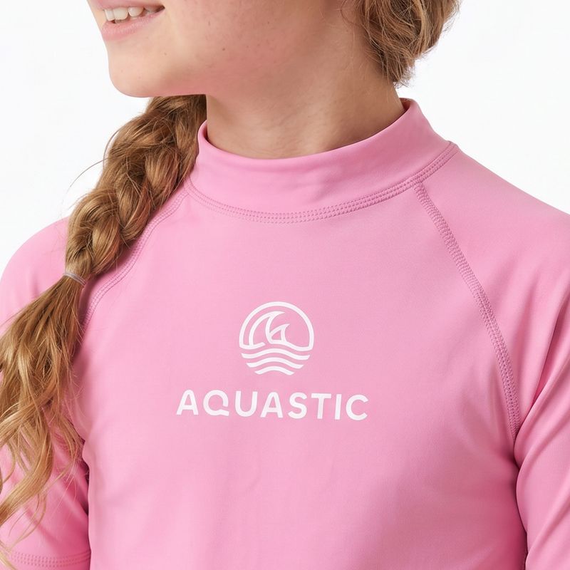 Detské tričko AQUASTIC Rimos UV 50+ UPF pink 4