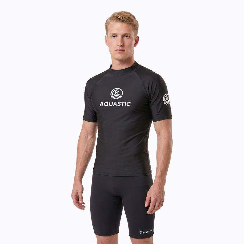 Pánske tričko AQUASTIC Rimos UV 50+ UPF black 3