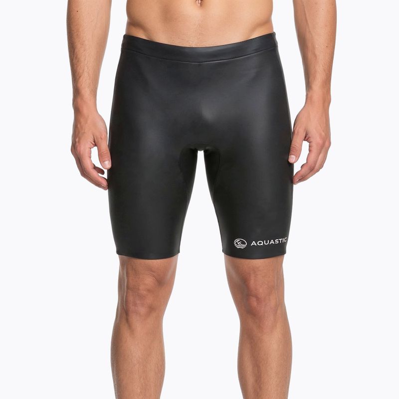 Neoprénové pánske šortky AQUASTIC OceanFlex 5/3 mm GLIDE SKIN čierna 3