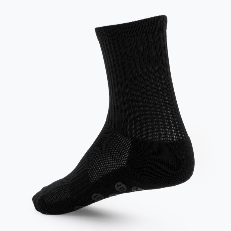 Detské futbalové ponožky OneTeam Precision Grip non-slip 2-pack black 2