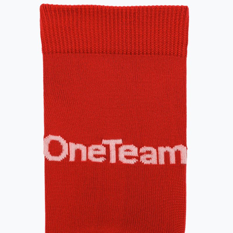 Futbalové ponožky OneTeam Precision football socks set 2-pack červený 3