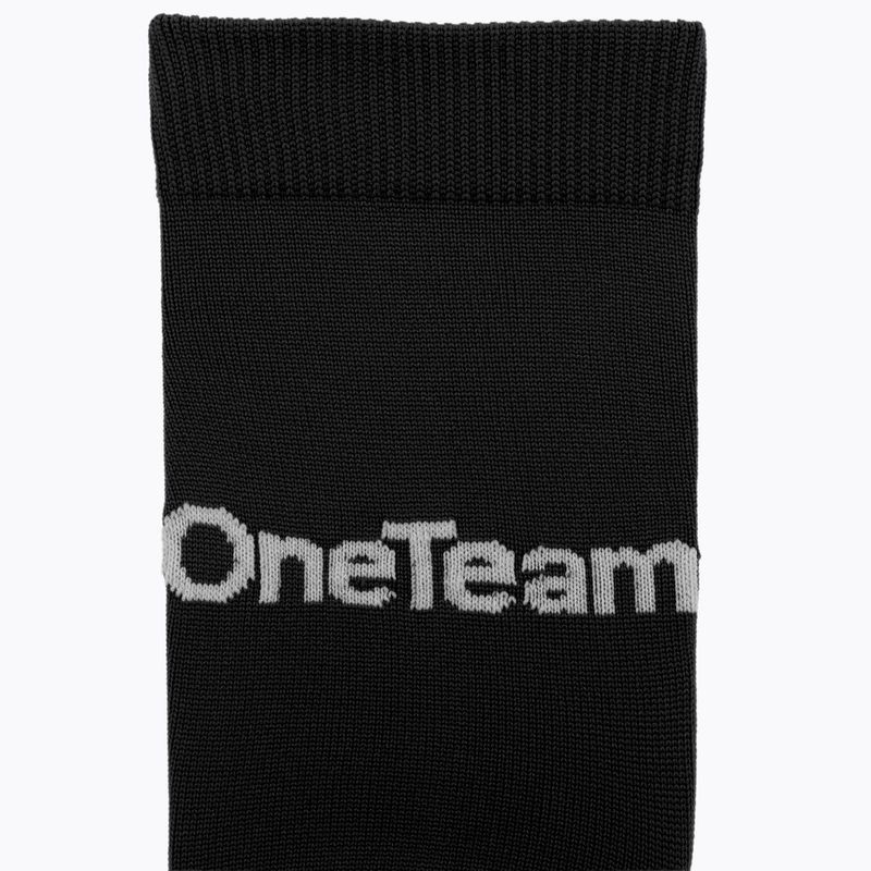 Futbalové ponožky OneTeam Precision football socks set 2-pack čierny 5