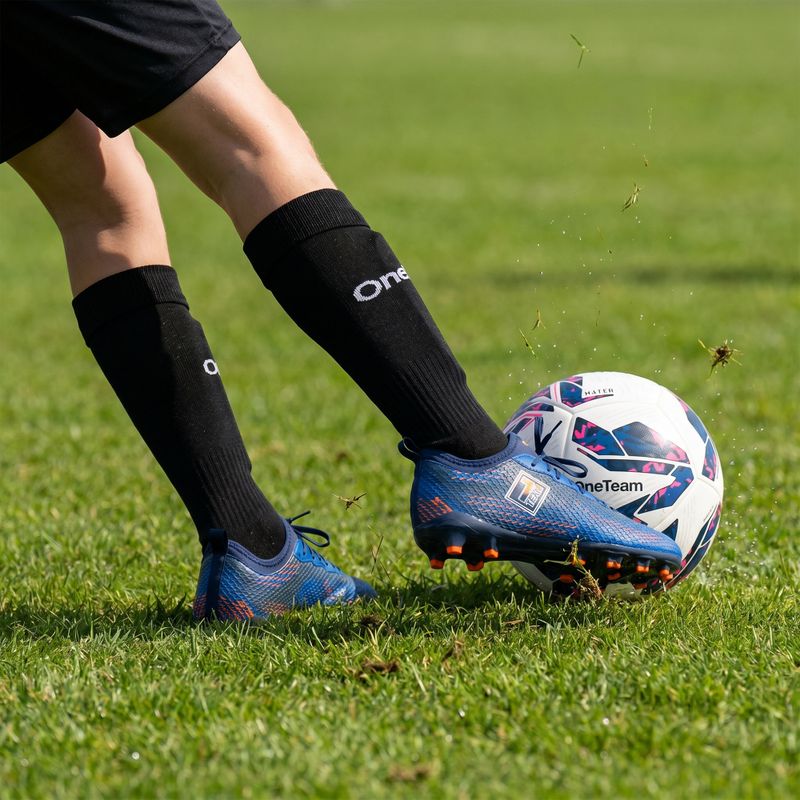 Futbalové ponožky OneTeam Precision football socks set 2-pack čierny 7
