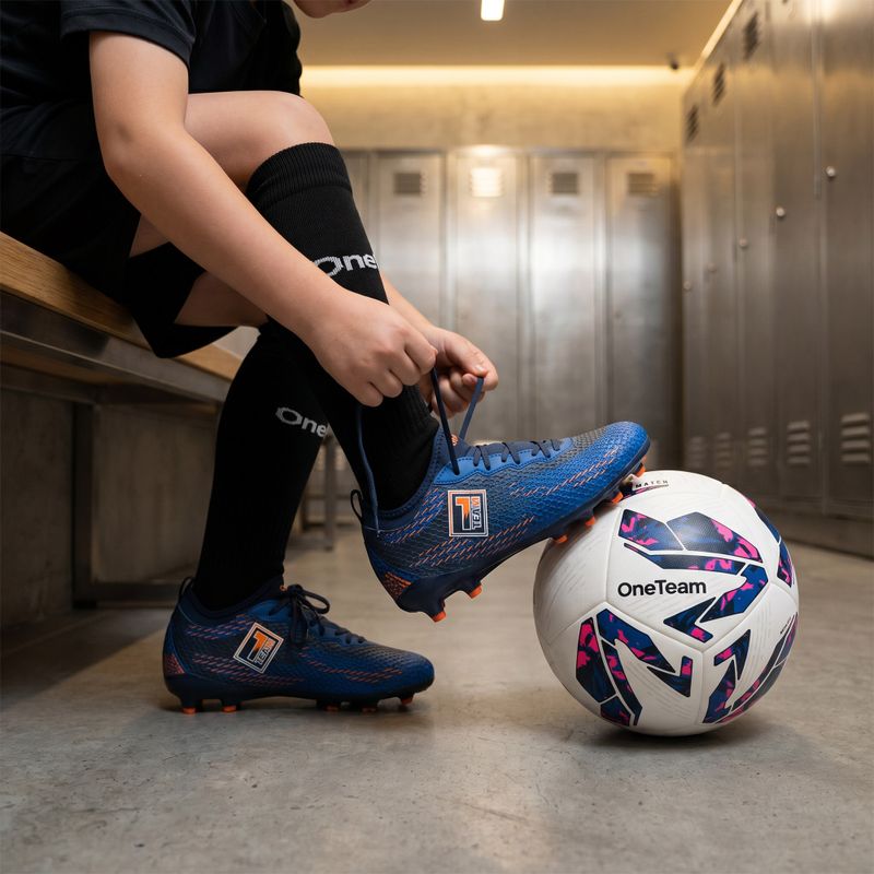 Futbalové ponožky OneTeam Precision football socks set 2-pack čierny 8