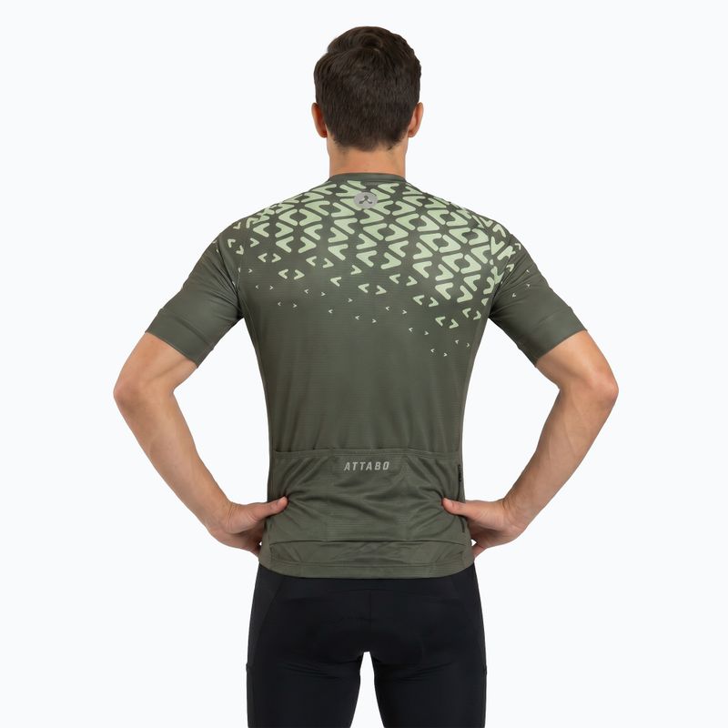 Pánsky cyklistický dres ATTABO Tevi green 2