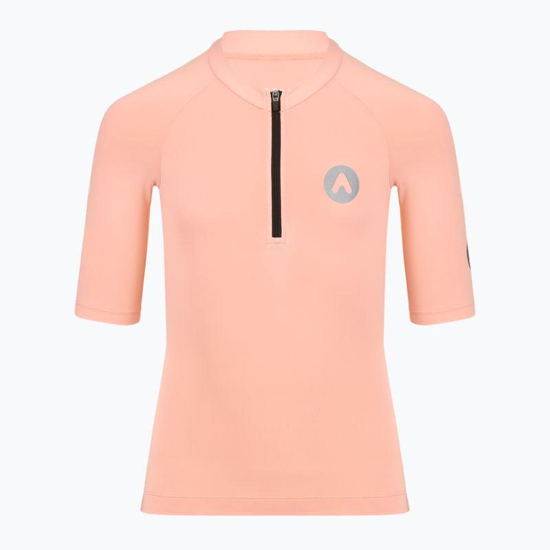Detský cyklistický dres ATTABO TEVRA JR krátky zips ružový 8