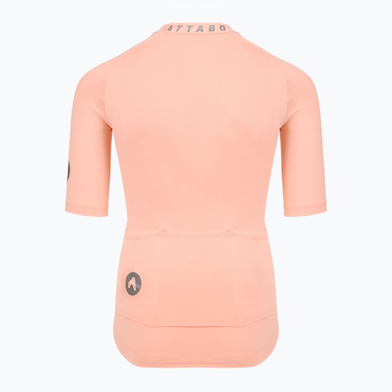 Detský cyklistický dres ATTABO TEVRA JR krátky zips ružový 9