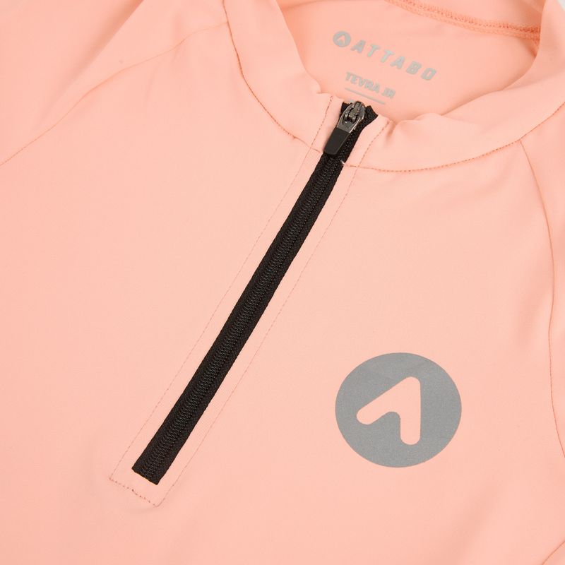 Detský cyklistický dres ATTABO TEVRA JR krátky zips ružový 10