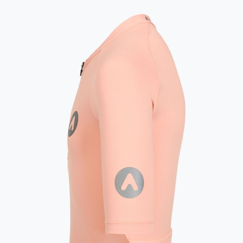 Detský cyklistický dres ATTABO TEVRA JR krátky zips ružový 12