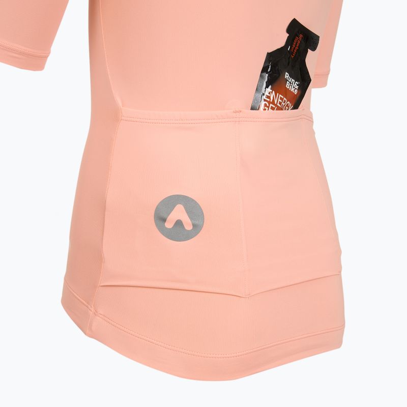 Detský cyklistický dres ATTABO TEVRA JR krátky zips ružový 13