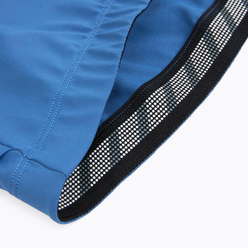 Detský cyklistický dres ATTABO TEVRA JR krátky zips modrý 12