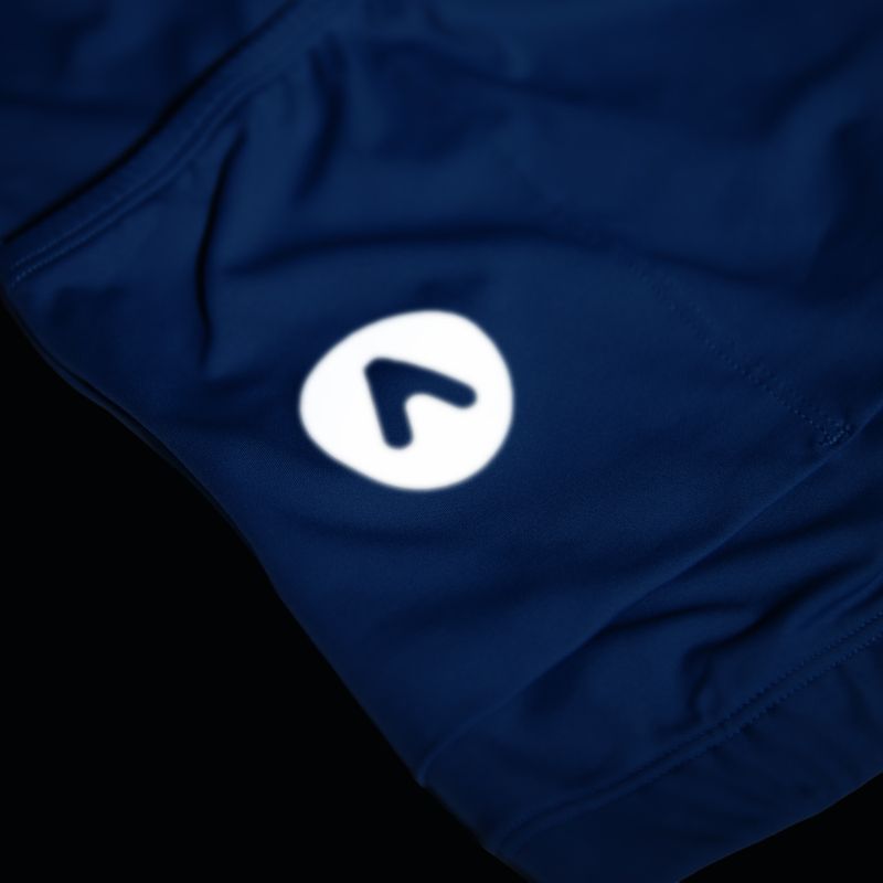 Detský cyklistický dres ATTABO TEVRA JR krátky zips modrý 15