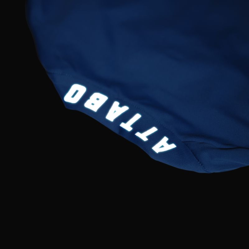 Detský cyklistický dres ATTABO TEVRA JR krátky zips modrý 16