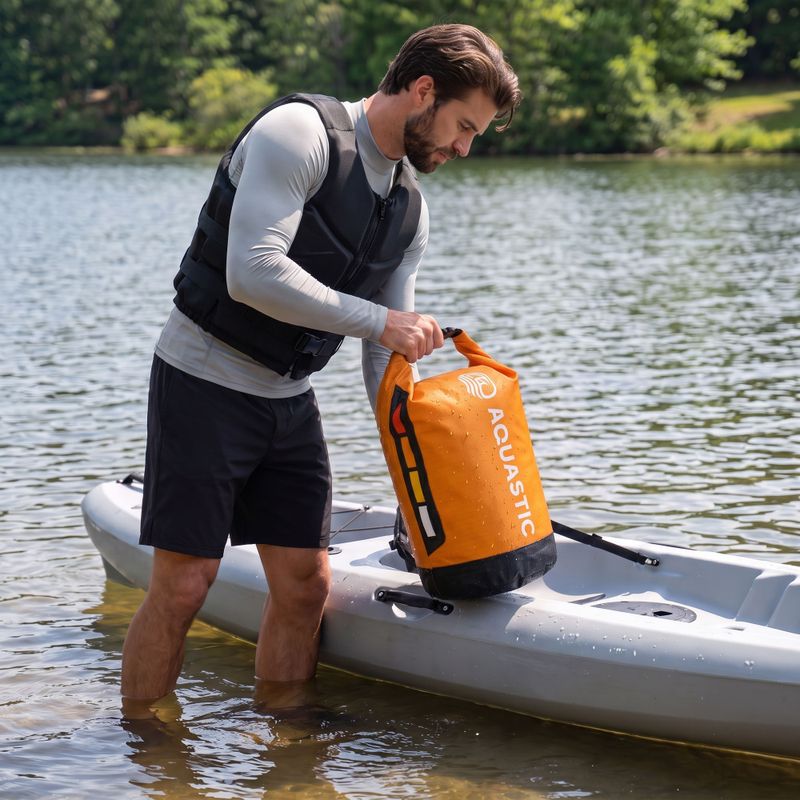 Vodotesný vak AQUASTIC Dry Bag 20 l Nylon/TPU orange 2