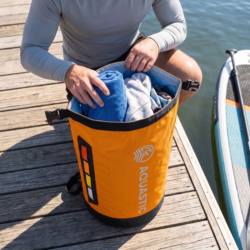 Vodotesný vak AQUASTIC Dry Bag 20 l Nylon/TPU orange 4