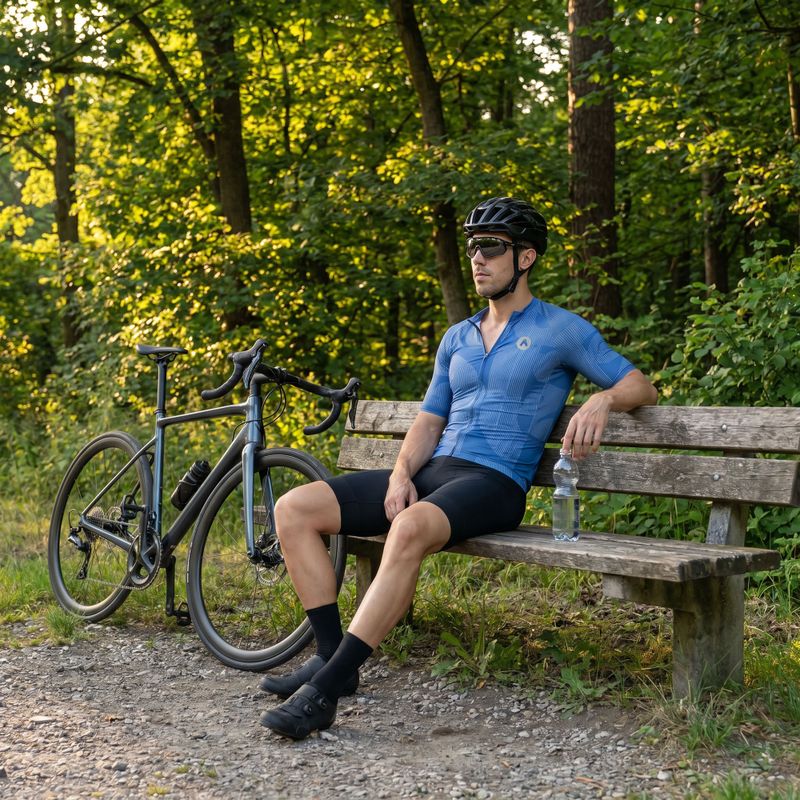 Pánsky cyklistický dres ATTABO Vites navy blue 12