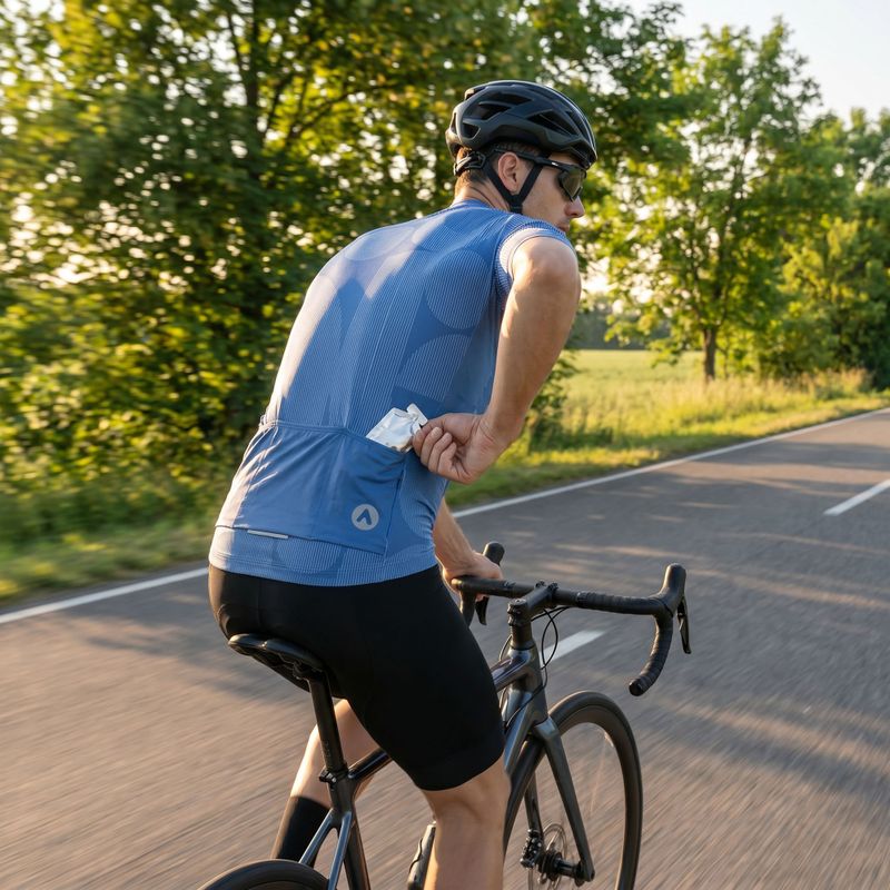 Pánsky cyklistický dres ATTABO Vites navy blue 13