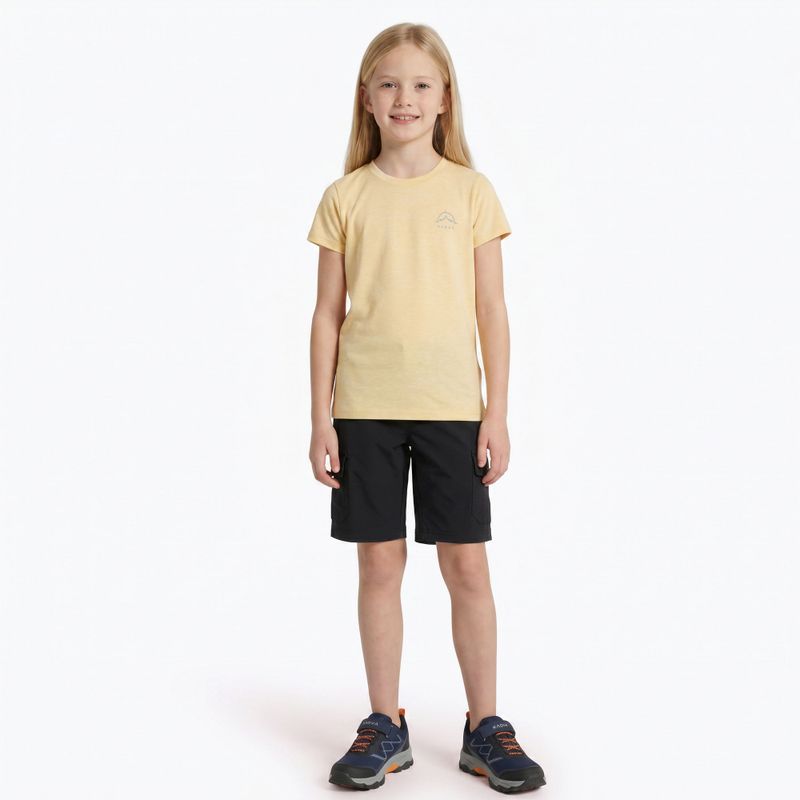 Detské trekingové tričko KADVA Merivra merino peach 4