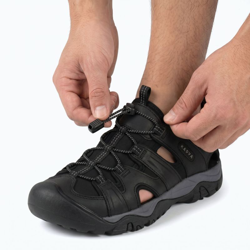 Pánske turistické sandále KADVA Strike Vent black 3