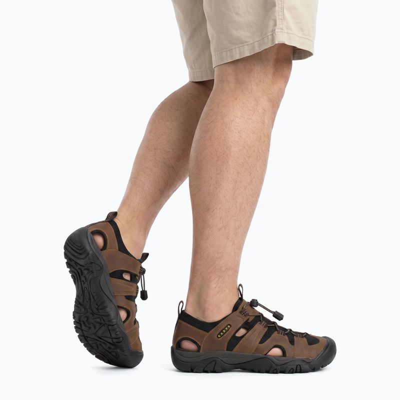 Pánske turistické sandále KADVA Strike Vent brown 2