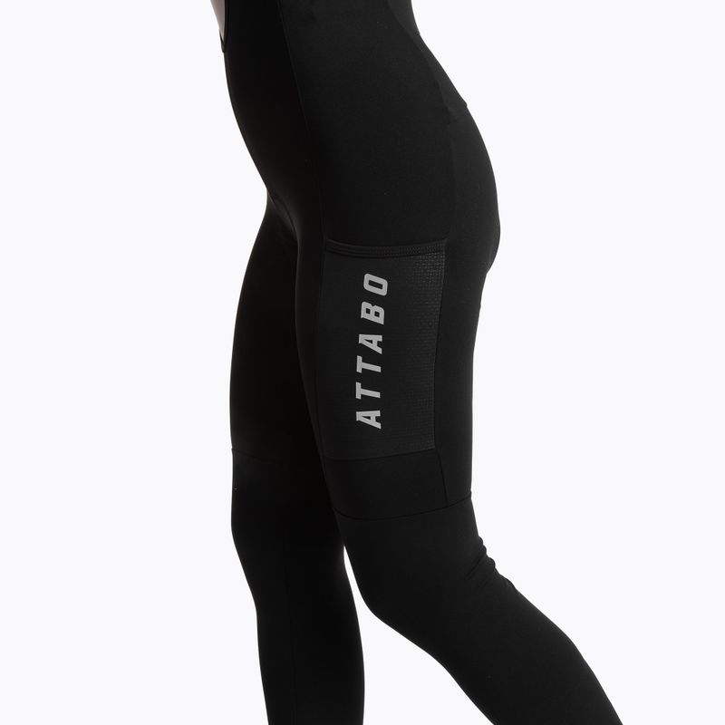 Dámske cyklistické nohavice ATTABO OFREE CARGO zateplené black 6