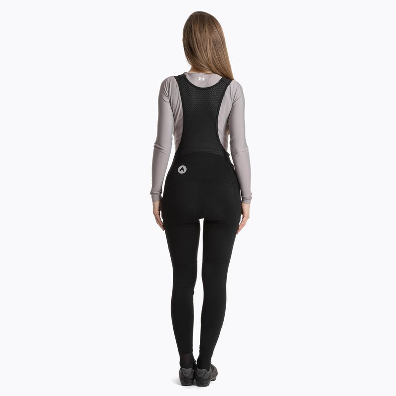 Dámske cyklistické nohavice ATTABO OFREE CARGO zateplené black 2