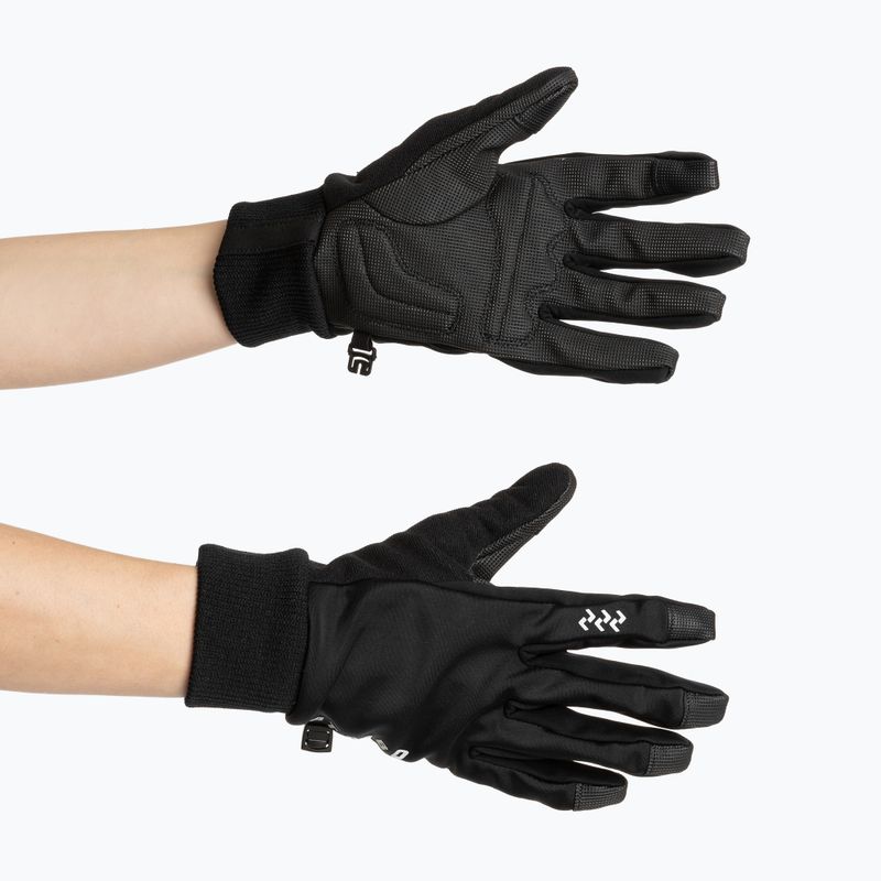 Cyklistické rukavice ATTABO LOREEF GLOVES vetruodolné zateplené black 3