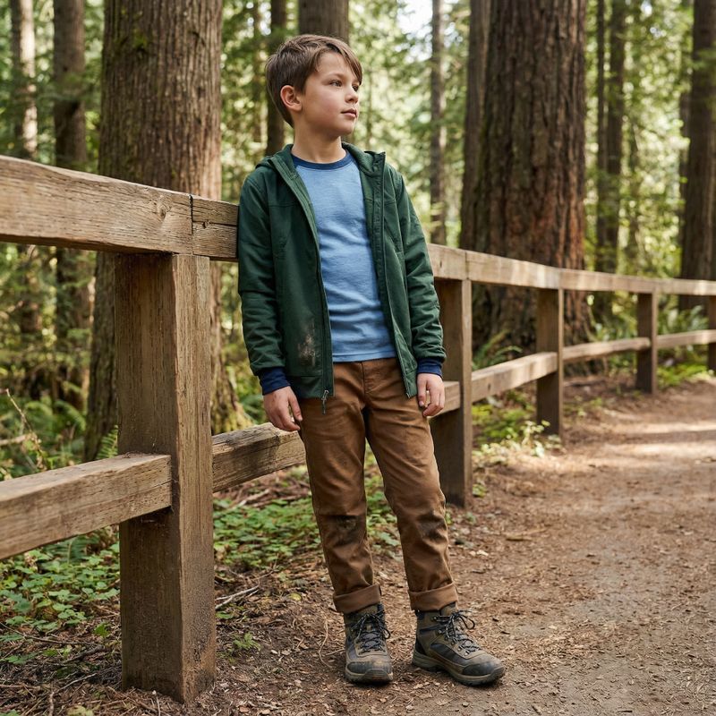 Detský termo set WOOLCANO Merino SET0982 blue 7