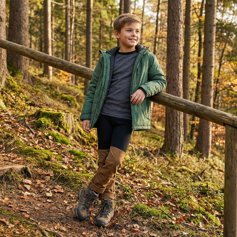 Detský komplet termoprádla WOOLCANO Merino SET0982 gray 7