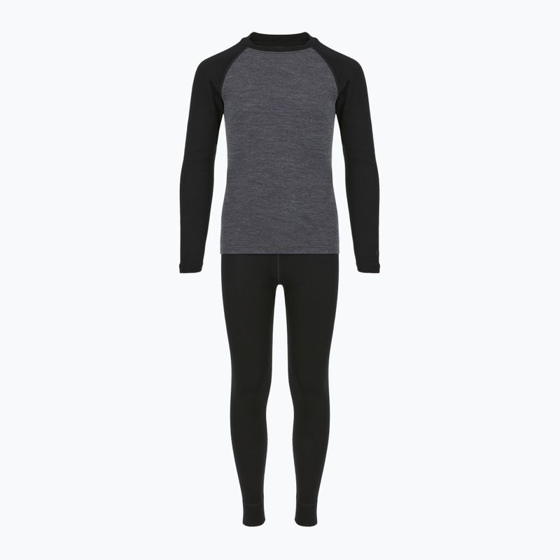 Detský komplet termoprádla WOOLCANO Merino SET0982 gray 8