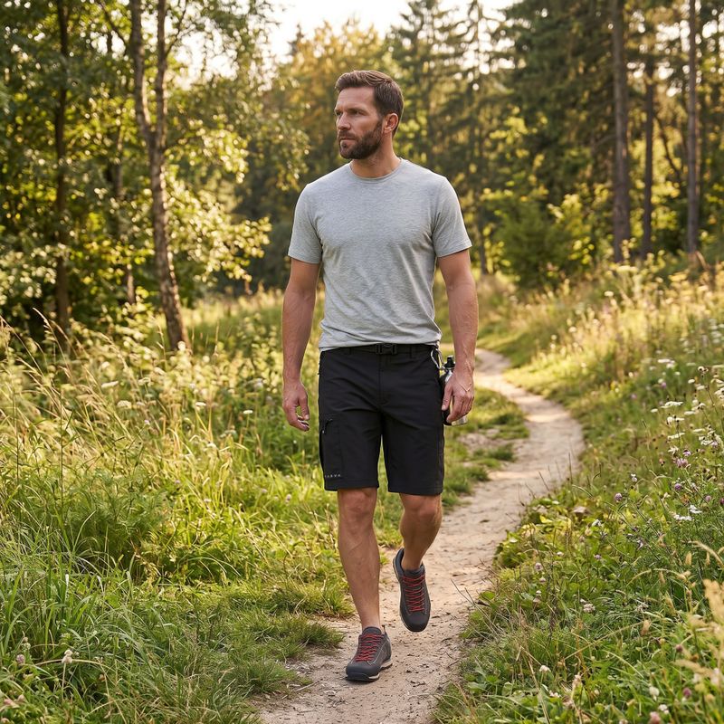 Pánska trekkingová tričko KADVA Merivra merino zelené 5