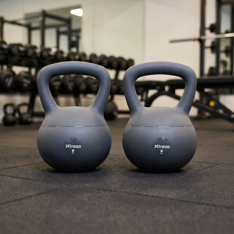 Mäkký kettlebell XTREXO 4 kg grey 5