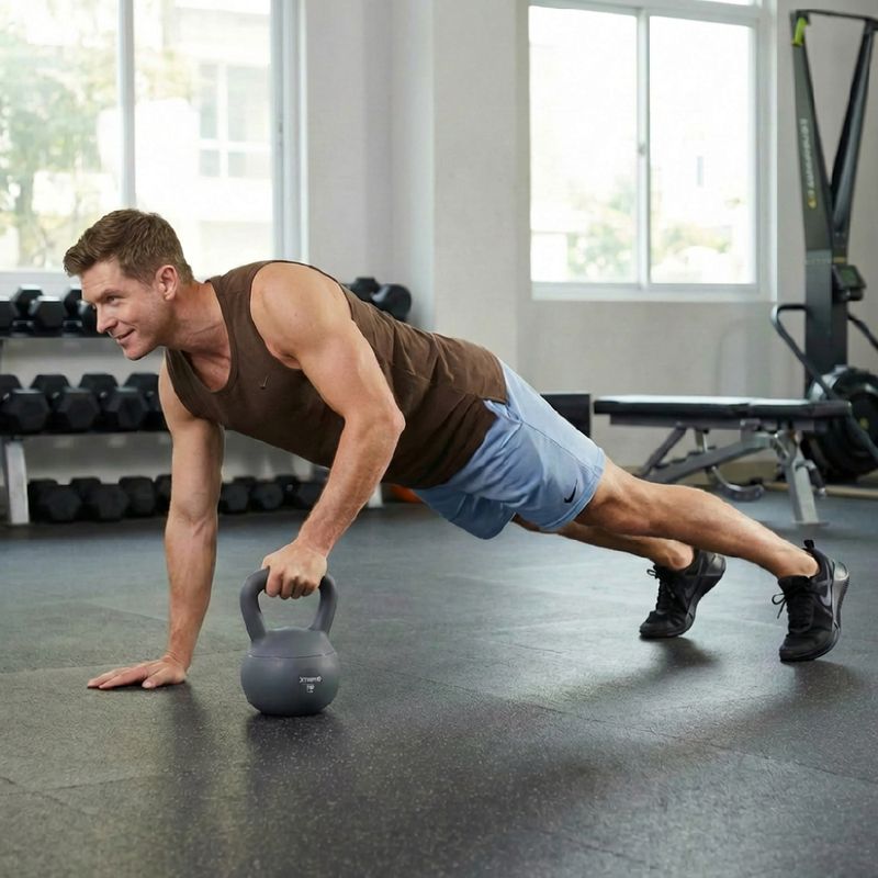 Mäkký kettlebell XTREXO 10 kg grey 3