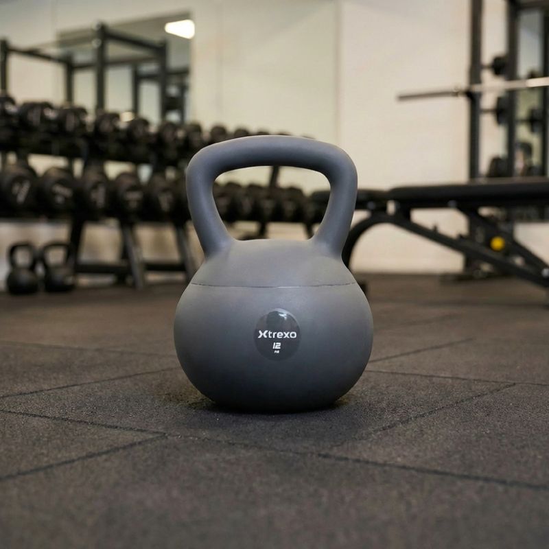 Mäkký kettlebell XTREXO 12 kg grey 5
