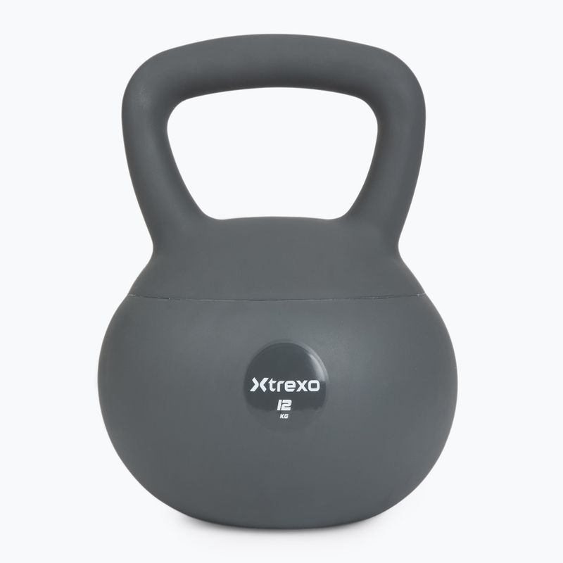 Kettlebell SOFT XTREXO 12 kg šedý