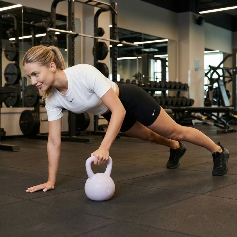 Kettlebell SOFT XTREXO 6 kg fialový 3