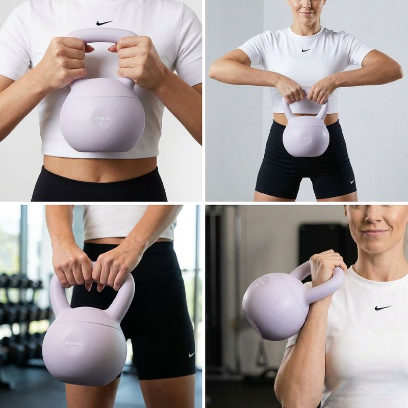 Mäkký kettlebell XTREXO 6 kg purple 6