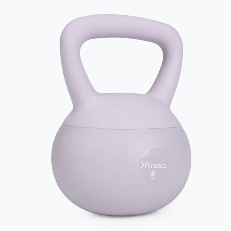 Mäkký kettlebell XTREXO 6 kg purple 7