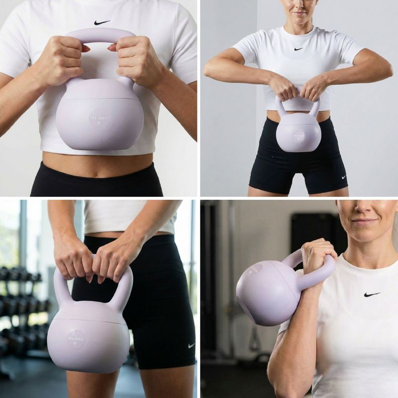 Kettlebell SOFT XTREXO 8 kg fialový 6
