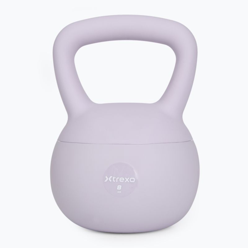 Mäkký kettlebell XTREXO 8 kg purple 7