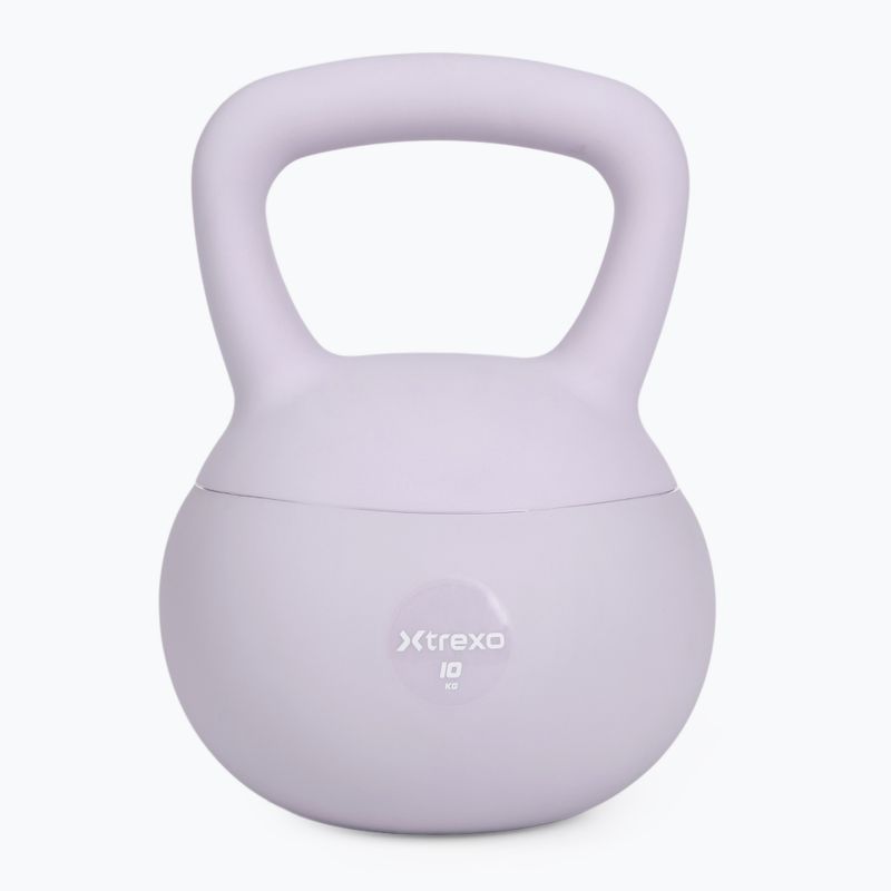 Kettlebell SOFT XTREXO 10 kg fialový