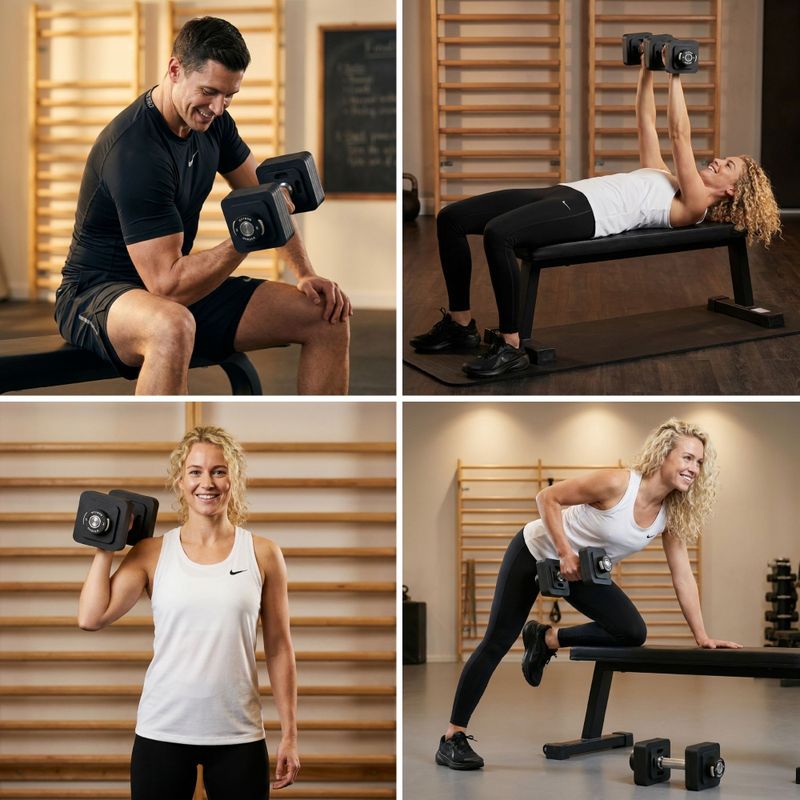 Nastaviteľná činka XTREXO 15 kg black 5