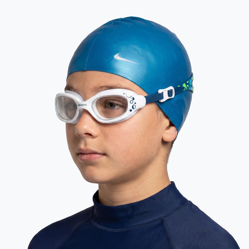 Detské plavecké okuliare AQUASTIC Spinny blue 4